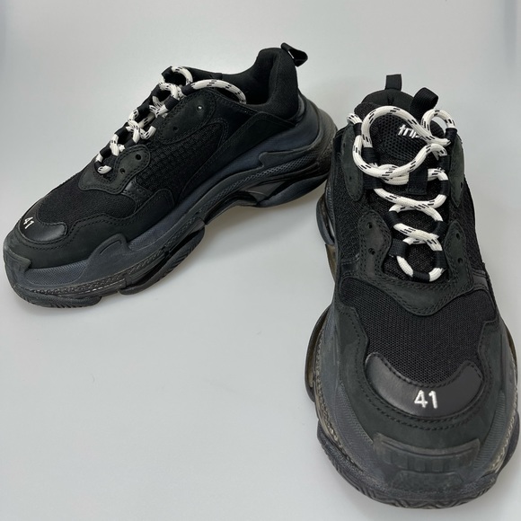 Balenciaga Black Triple-S Women’s Size EU 41/US 11 $995. - Picture 2 of 8